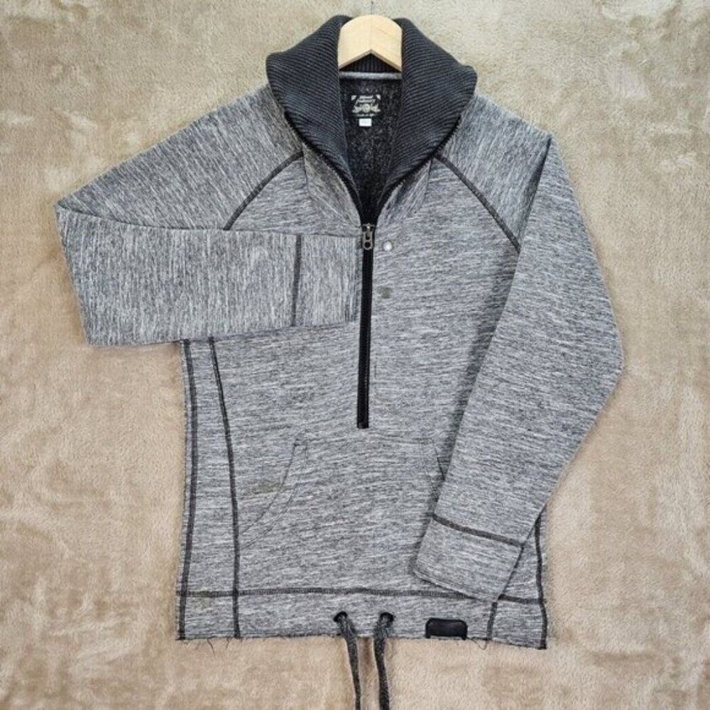 Diesel Heather Gray Sweater Jacket Zip Sweatshirt Casual Pullover Men's Size S